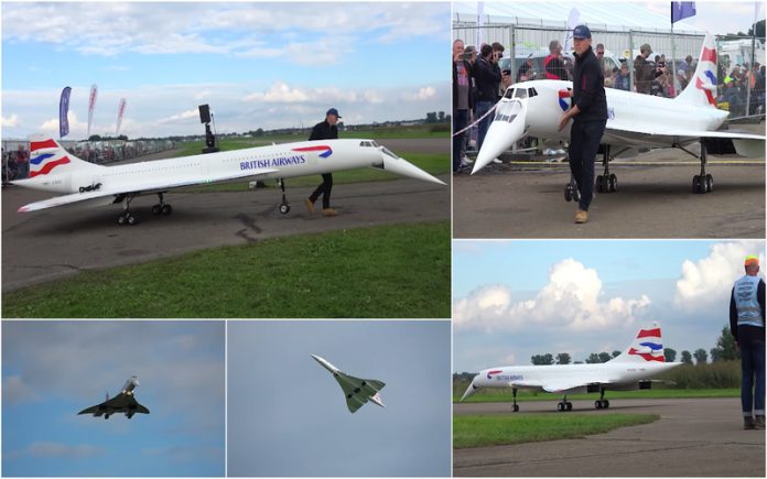 Concorde telecomandado de 10 metros de comprimento impressiona todos