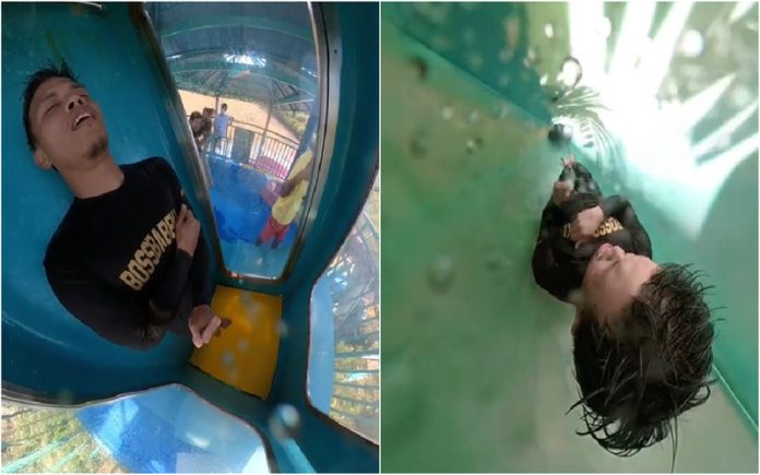 Incidente em Parque Aquático: Homem fica preso em escorrega e é resgatado