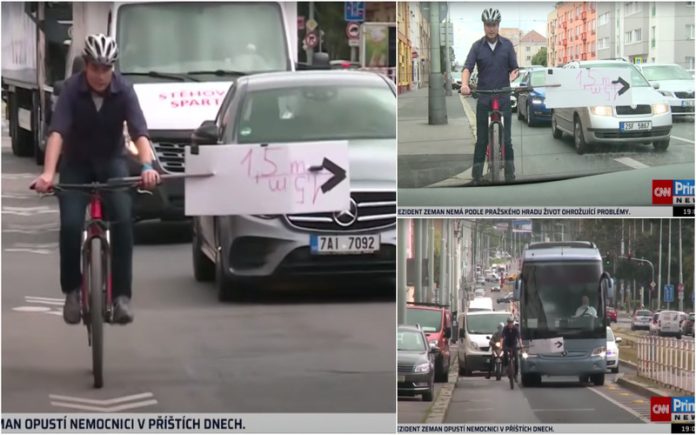 Jornalista confirma falta de distância mínima entre condutores em teste