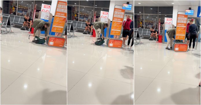 Passageiro da easyJet destrói sua bagagem para cumprir dimensões recomendadas