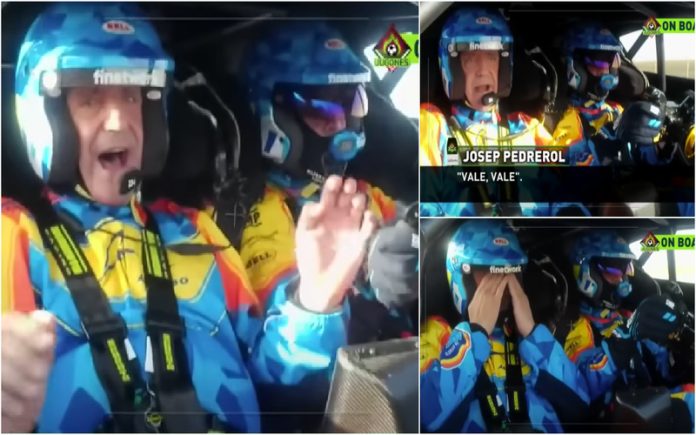 Apresentador desportivo espanhol aceita ser Co-Piloto de Fernando Alonso mas arrepende-se