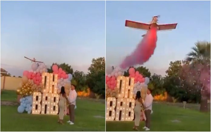 Avião sofre acidente durante chá de revelação no México