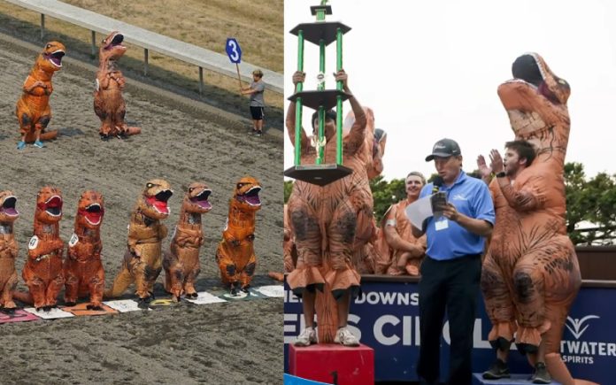 Corrida de “T- Rexes” Termina em Final Fotográfico Inusitado