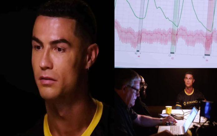 Cristiano Ronaldo realiza questionário num detetor de mentiras