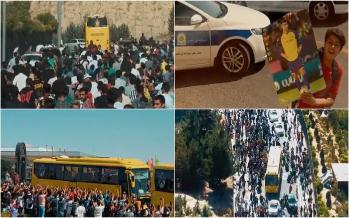 A íncrivel chegada de Cristiano Ronaldo ao Irão