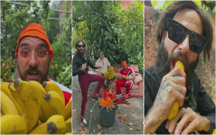 Madeirenses 4Litro criam ilha da banana em alternativa ao tema Maria Joana