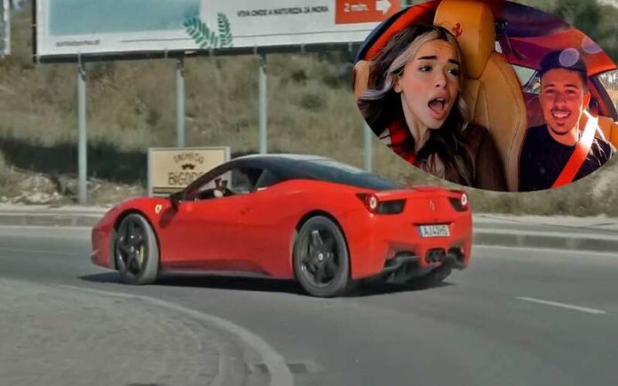 Numeiro faz Drift nas Rotundas com o seu Ferrari 458