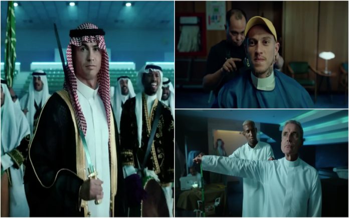 Ronaldo, Otávio e Luís Castro com vestimentas árabes causam polémica