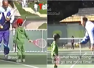 Vídeo raro do primeiro treino de Djokovic em 1991