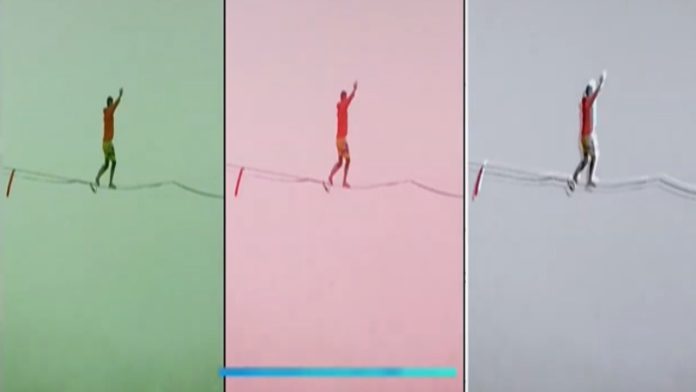 Chinês bate recorde mundial do Guinness ao percorrer 100 metros de Slackline a alta velocidade