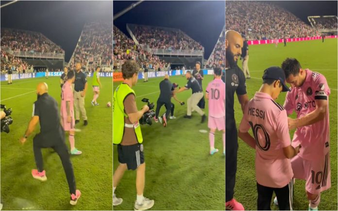 Famoso segurança de Messi impediu invasão de criança mas permitiu aproximar-se