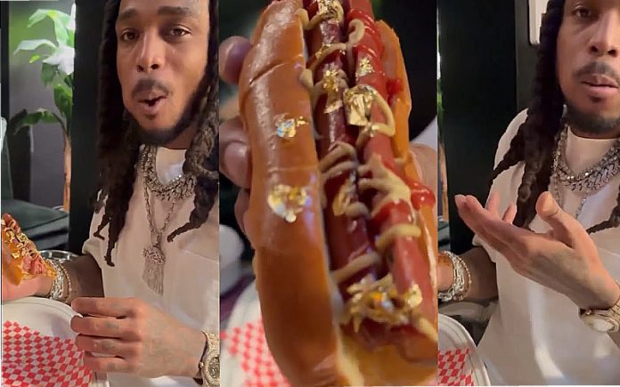 Rapper americano saboreia cachorro-quente avaliado em de 92 mil euros (O que tinha de tão especial_)