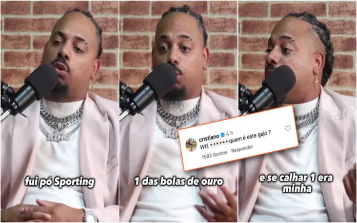 Fábio Paim diz que Ronaldo lhe devia oferecer uma das suas bolas de ouro e CR7 respondeu-lhe