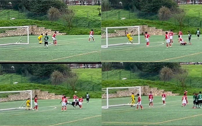 Filho de Quaresma marca um incrível golaço de pontapé de bicicleta pelo Sporting contra o Benfica