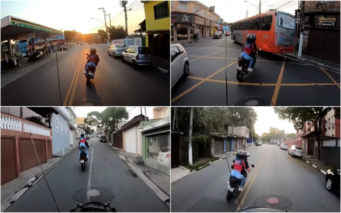 Perseguição policial de mota torna-se viral