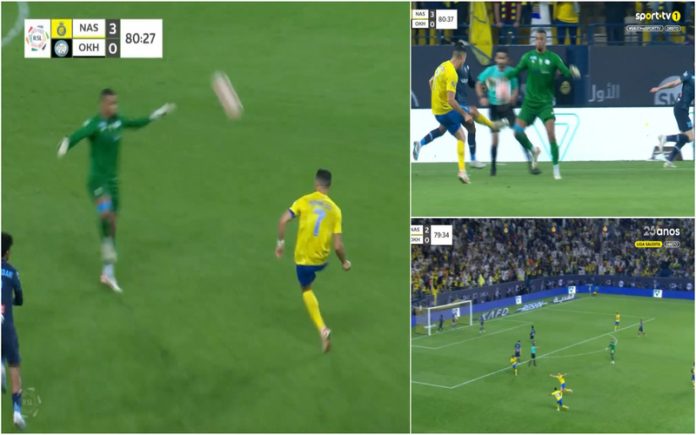 Ronaldo surpreende com golo de chapéu