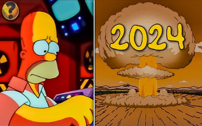 As previsões de Simpsons para o ano de 2024 é assustadora (tomará que errem)