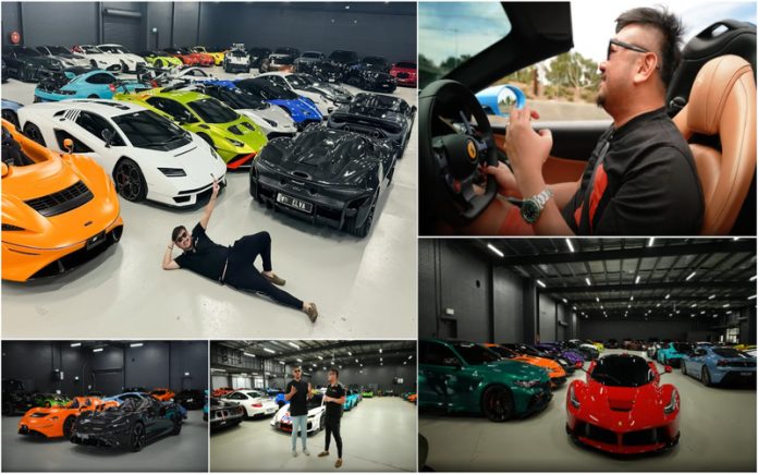 Dono de casa de apostas possui soberba coleção de 120 carros de luxo em dois anos