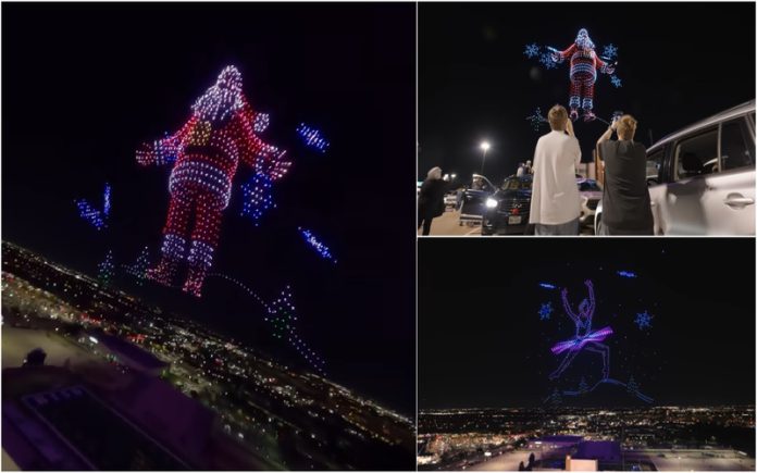 Espetáculo de Natal com 1500 drones faz história com duplo recorde no Guinness