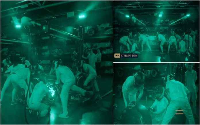 Red Bull testou fazer pit stops às escuras e alcançou tempo recorde de 2.84 segundos