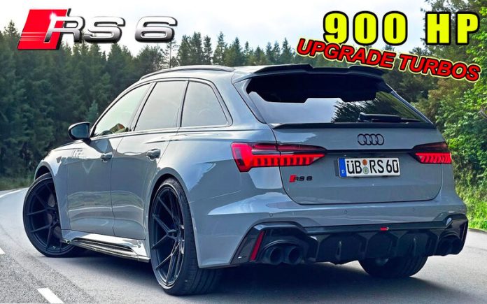 Audi RS6 C8 (900HP) desafia os limites na Autobahn a mais de 300kmh