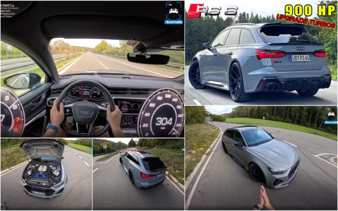 Audi RS6 C8 com 900 cavalos acelera a mais de 300 kmh
