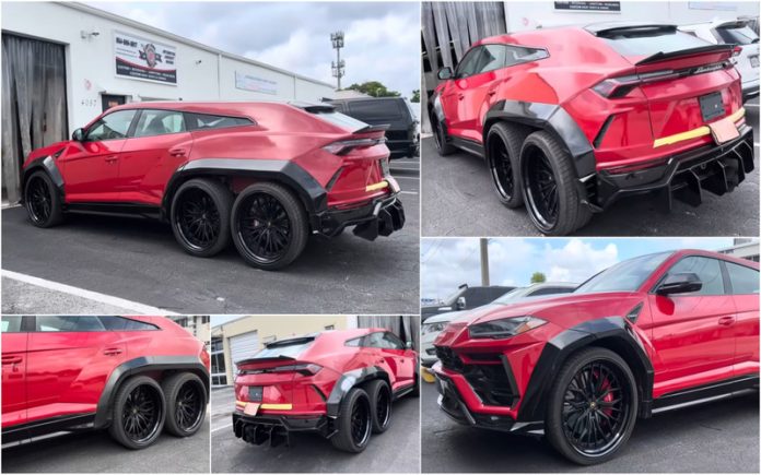 Conheça o Lamborghini Urus que possui seis rodas