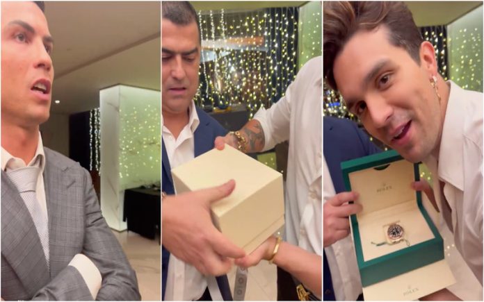 Cristiano Ronaldo ofereceu Rolex de 'apenas' 42.900 euros a Luan Santana