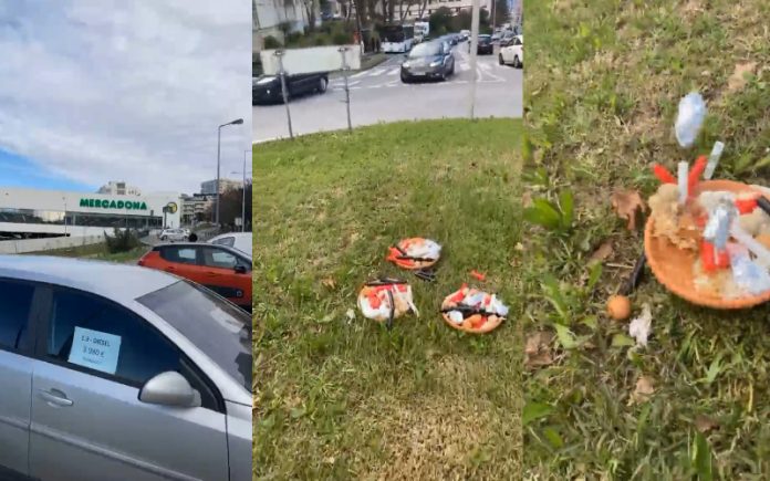 Homem destruiu “macumba” em rotunda de Braga e o momento viraliza nas redes sociais