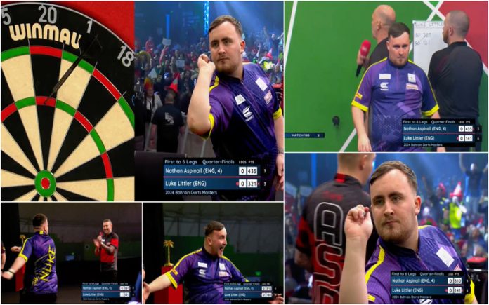 Luke Littler surpreende com um nine-darter espetacular nos dardos