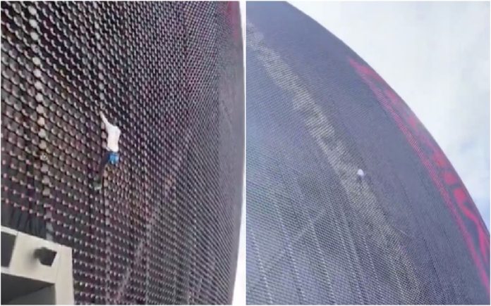 Ativista é detido após trepar à famosa esfera de Las Vegas