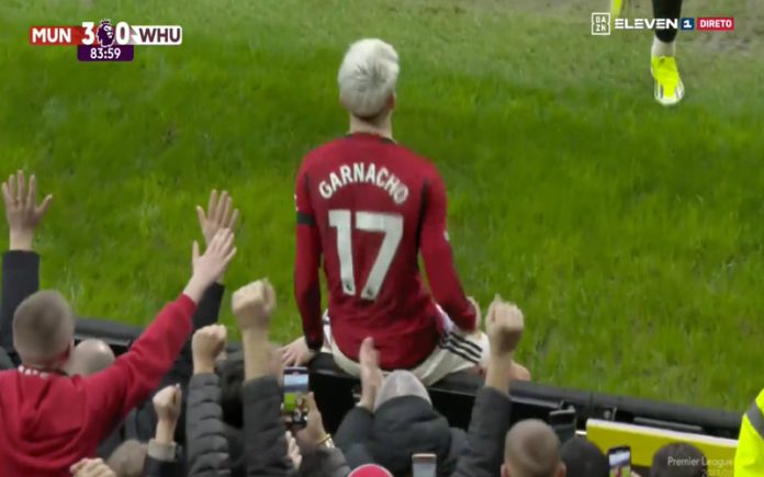 Di María disse a Garnacho para festejar como Messie o jogador do Man United cumpriu