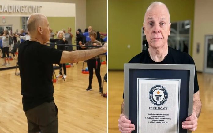 Homem de 81 anos nomeado o instrutor de fitness mais velho do mundo