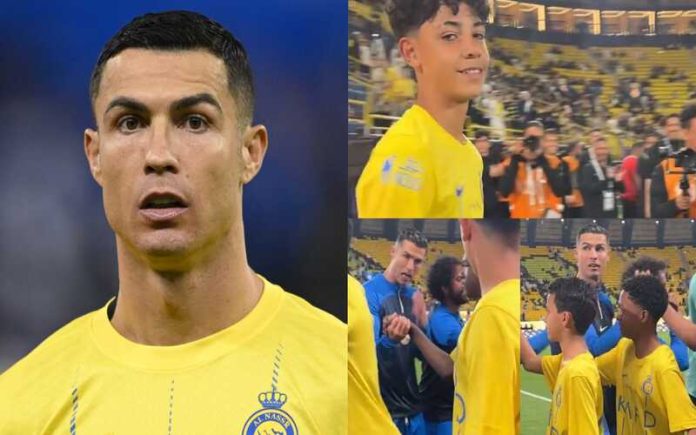Momento constrangedor Filho de Cristiano Ronaldo ignora cumprimento do Pai