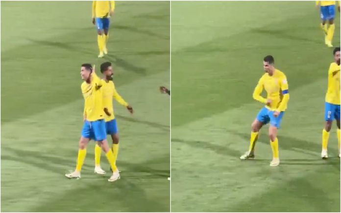 Ronaldo reage a provocações com gesto insólito