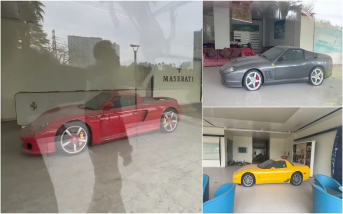 Carros de luxo estão abandonados num stand há 17 anos