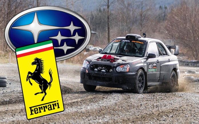 Subaru STI com Motor Ferrari Uma fusão impressionante