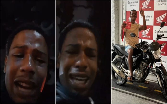 Estafeta que chorou ao ver a sua terceira bicicleta ser roubada ganha uma mota para trabalhar