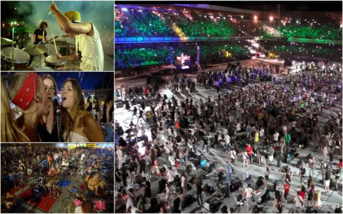 Rockin'1000 Leiria abriga a maior banda de rock do mundo que trouxe os Foo Fighters para a Itália