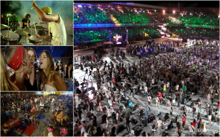 Rockin’1000: Leiria abriga a maior banda de rock do mundo que trouxe os Foo Fighters para a Itália
