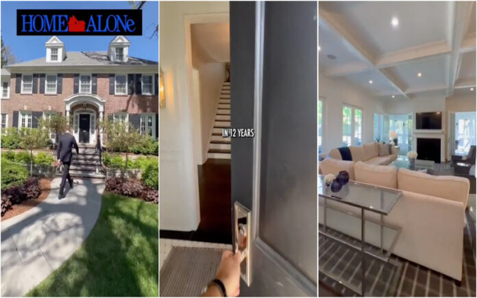 A mansão de Sozinho em Casa está à venda por cerca de 5 milhões de dólares, mas o interior está completamente renovado