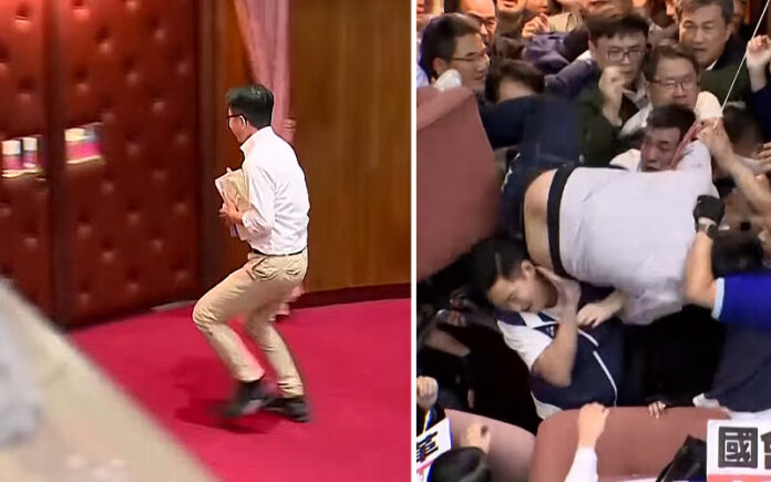 Deputado foge com projeto de lei para tentar impedir votação no parlamento de Taiwan