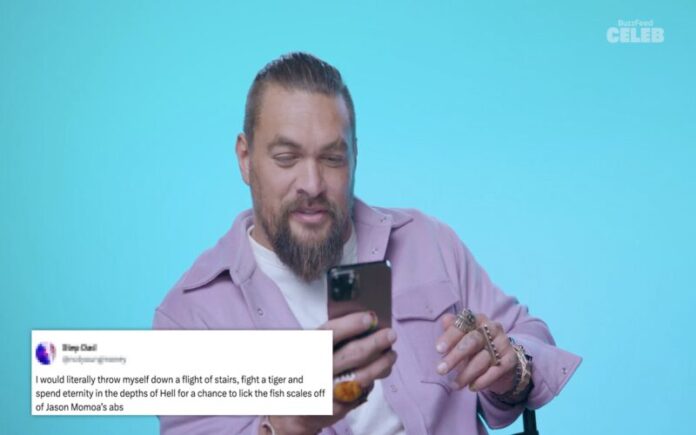 Jason Momoa lê Tweets atrevidos de Fãs