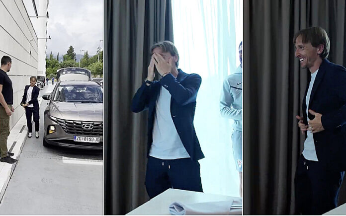 Modric foi recebido na seleção com um hino após ser campeão europeu pelo Real Madrid