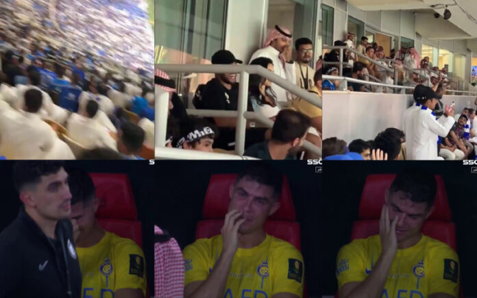 Neymar cantou por Messi no jogo que deixou Cristiano Ronaldo visivelmente em choros Neymar cantou por Messi no jogo que deixou Cristiano Ronaldo visivelmente em choros