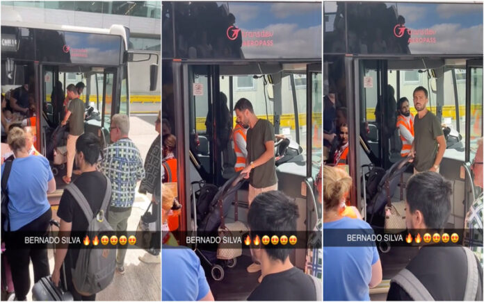 Bernardo Silva surpreende ao apanhar autocarro público em Espanha após casamento