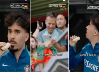 Conselho hilariante de adepto a Vitinha antes do jogo diverte jogadores