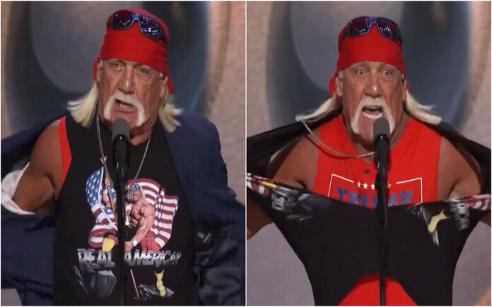 Hulk-Hogan-em-apoio-a-Donald-Trump-rasga-a-camisola-e-leva-convencao-republicana-a-loucura
