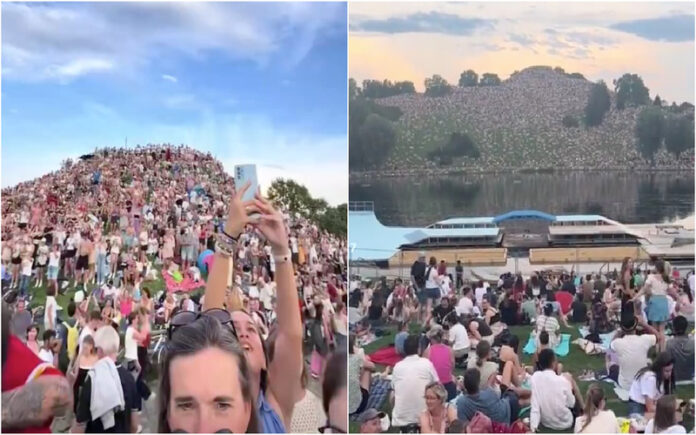 Multidão de 45 mil pessoas enche colina em Munique para ver Taylor Swift