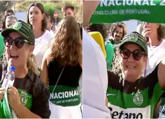 Repórter confunde adepta com Dolores Aveiro em direto